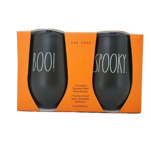 Rae Dunn “Boo” & “Spooky” Insulated Wine Glass